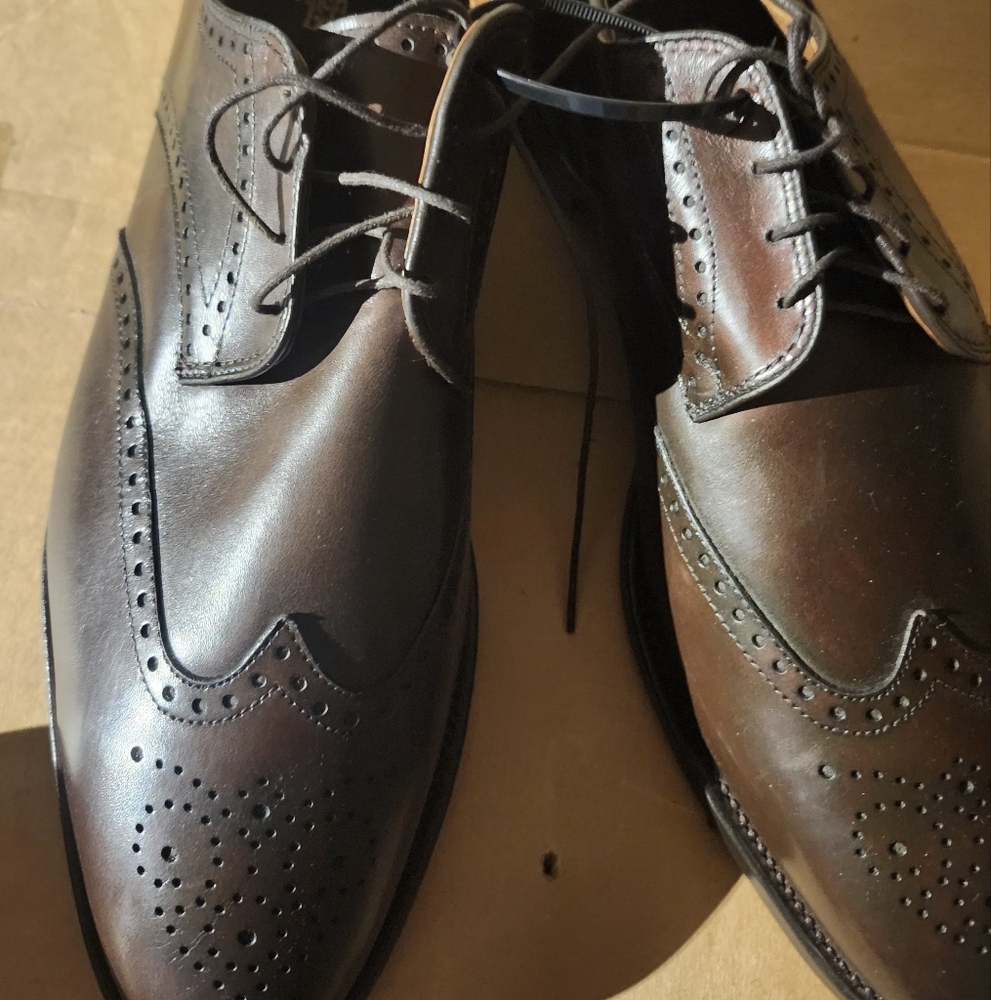 Allen edmonds 14d wingtip hilsdale no crease in vamp almost new
